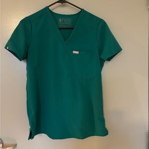 Figs Scrubs Limited Edition Hunter Green Catarina Scrub Top